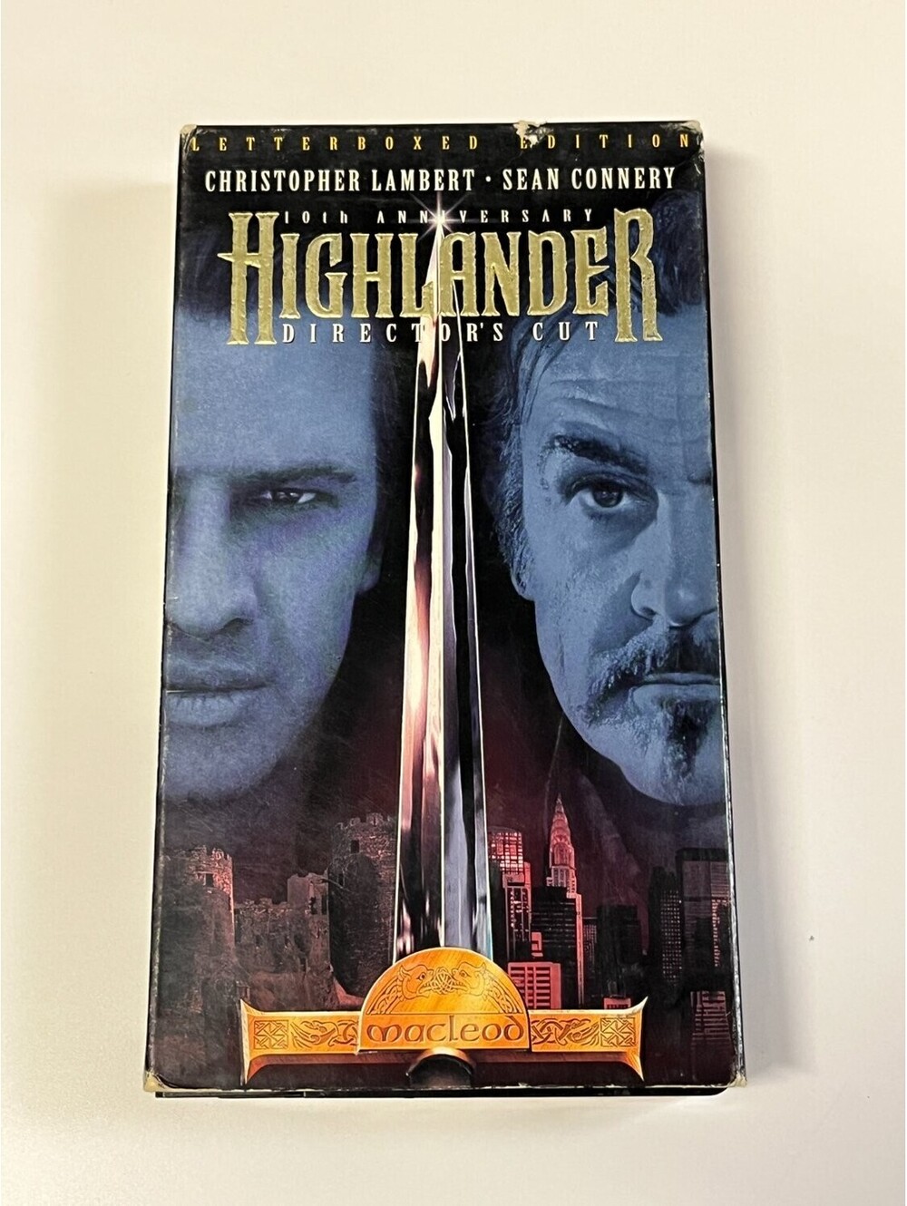 Highlander VHS Tape 10th Anniversary Director's Sean Connery 1996 Sci-Fi